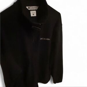 VINTAGE!!!!Columbia Men's Black Quarter-Zip Fleece Pullover